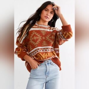 gilded intent Geo Vintage Sweater Size L